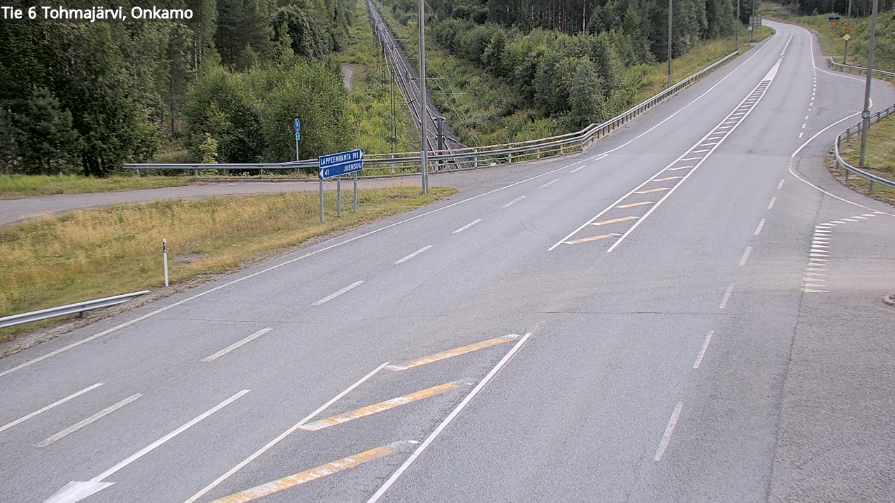 Weather Camera Image Road 6 Tohmajärvi, Onkamo, Tohmajärvi, Pohjois-Karjala