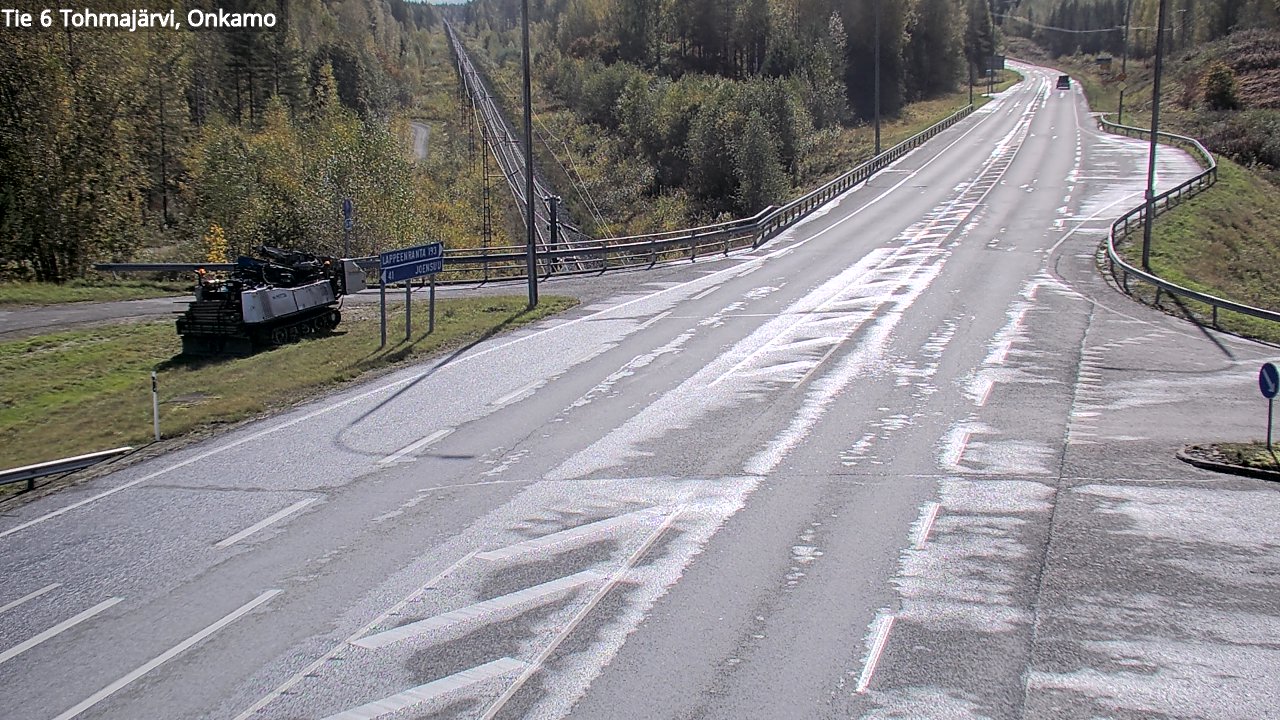 Weather Camera Image Road 6 Tohmajärvi, Onkamo, Tohmajärvi, Pohjois-Karjala