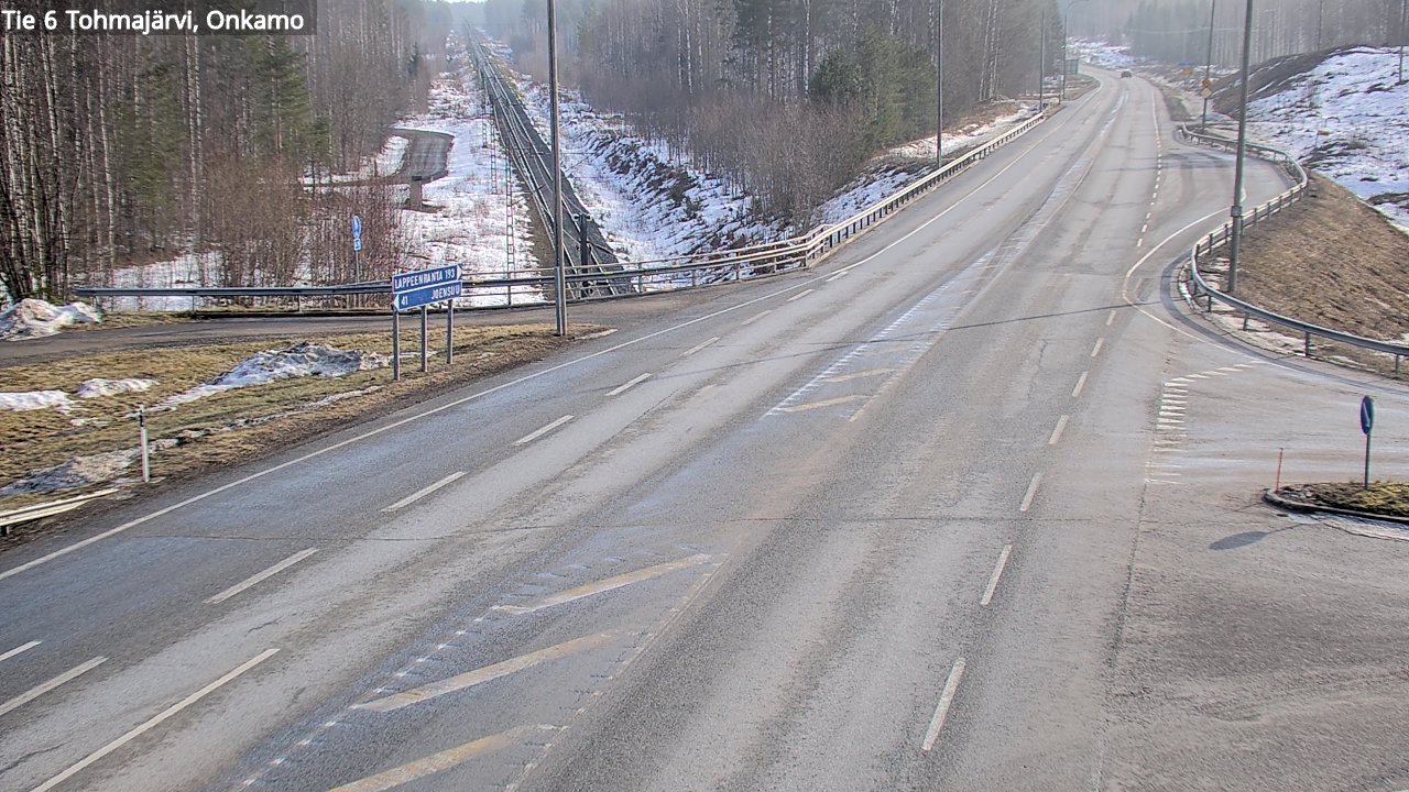 Weather Camera Image Road 6 Tohmajärvi, Onkamo, Tohmajärvi, Pohjois-Karjala