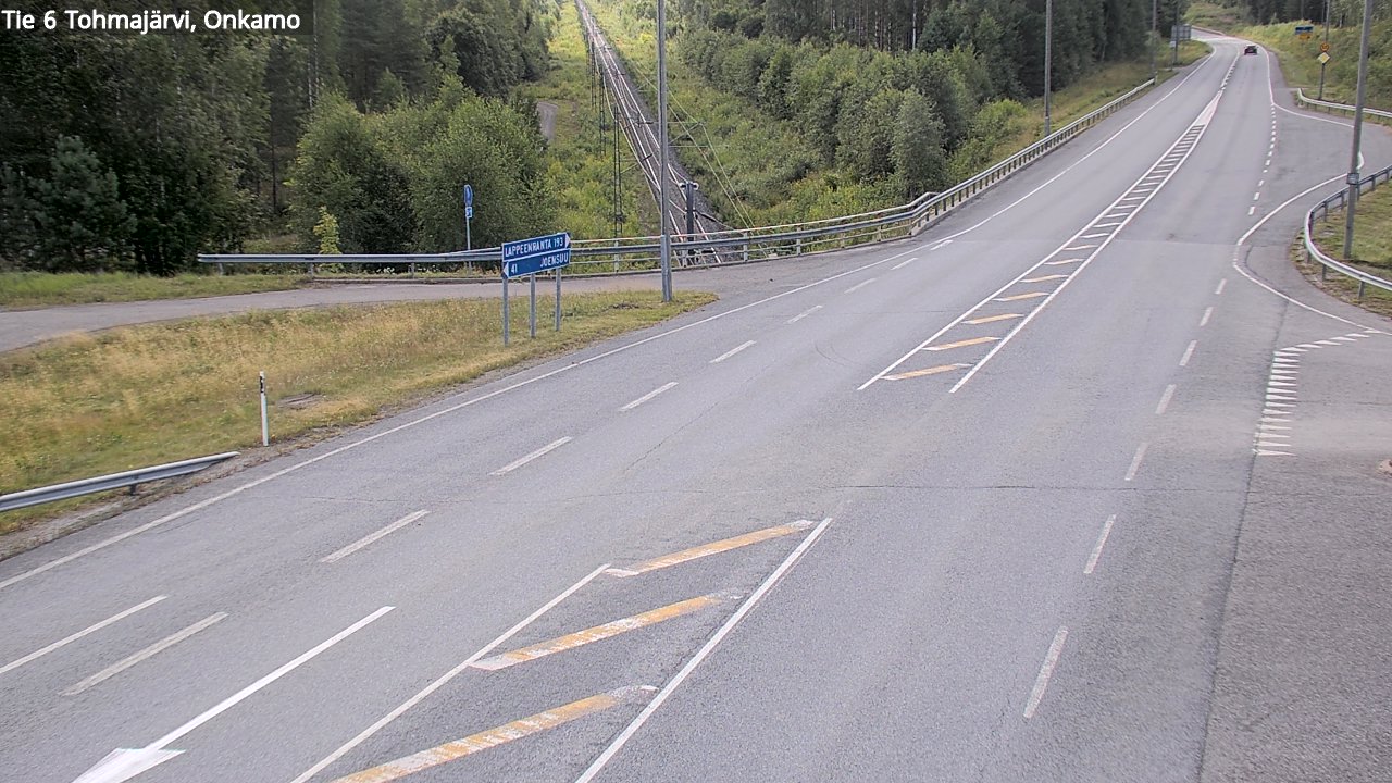 Weather Camera Image Väg 6 Tohmajärvi, Onkamo, Tohmajärvi, Pohjois-Karjala