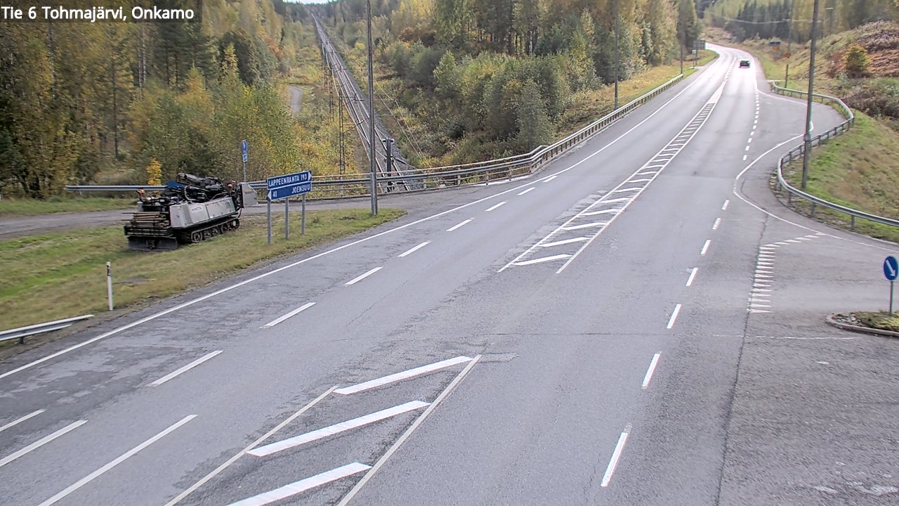 Weather Camera Image Road 6 Tohmajärvi, Onkamo, Tohmajärvi, Pohjois-Karjala