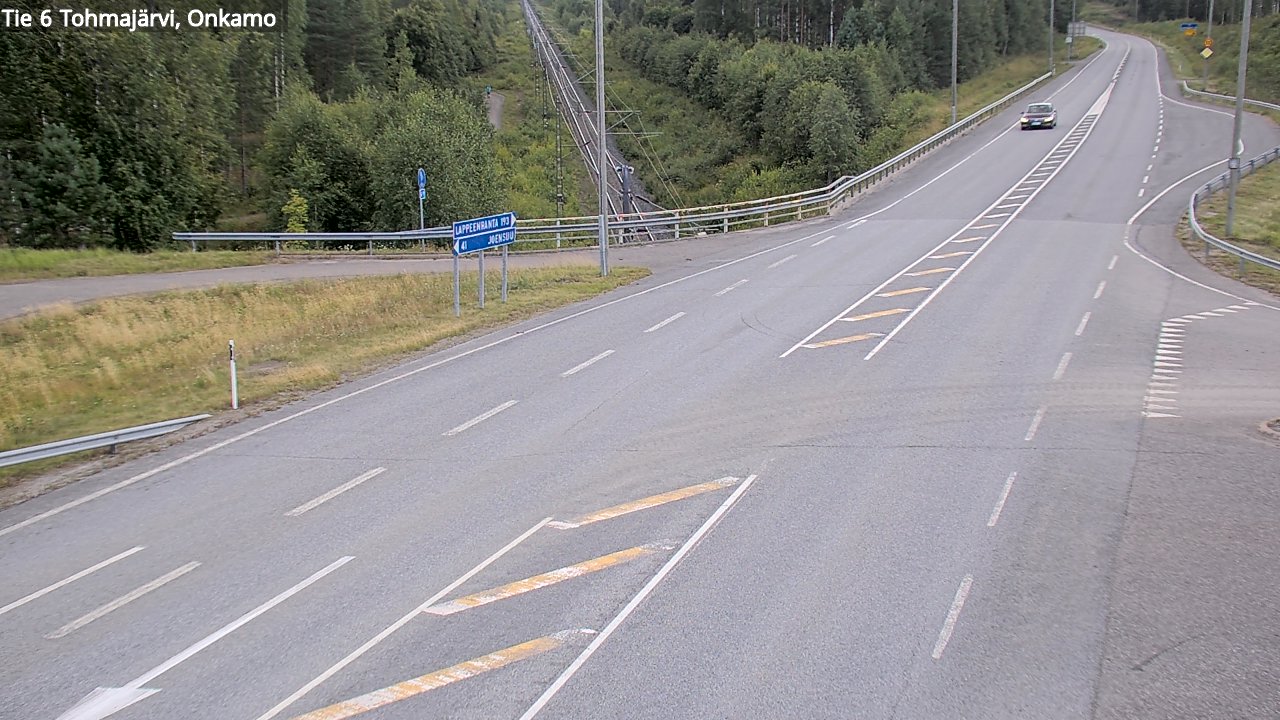 Weather Camera Image Väg 6 Tohmajärvi, Onkamo, Tohmajärvi, Pohjois-Karjala