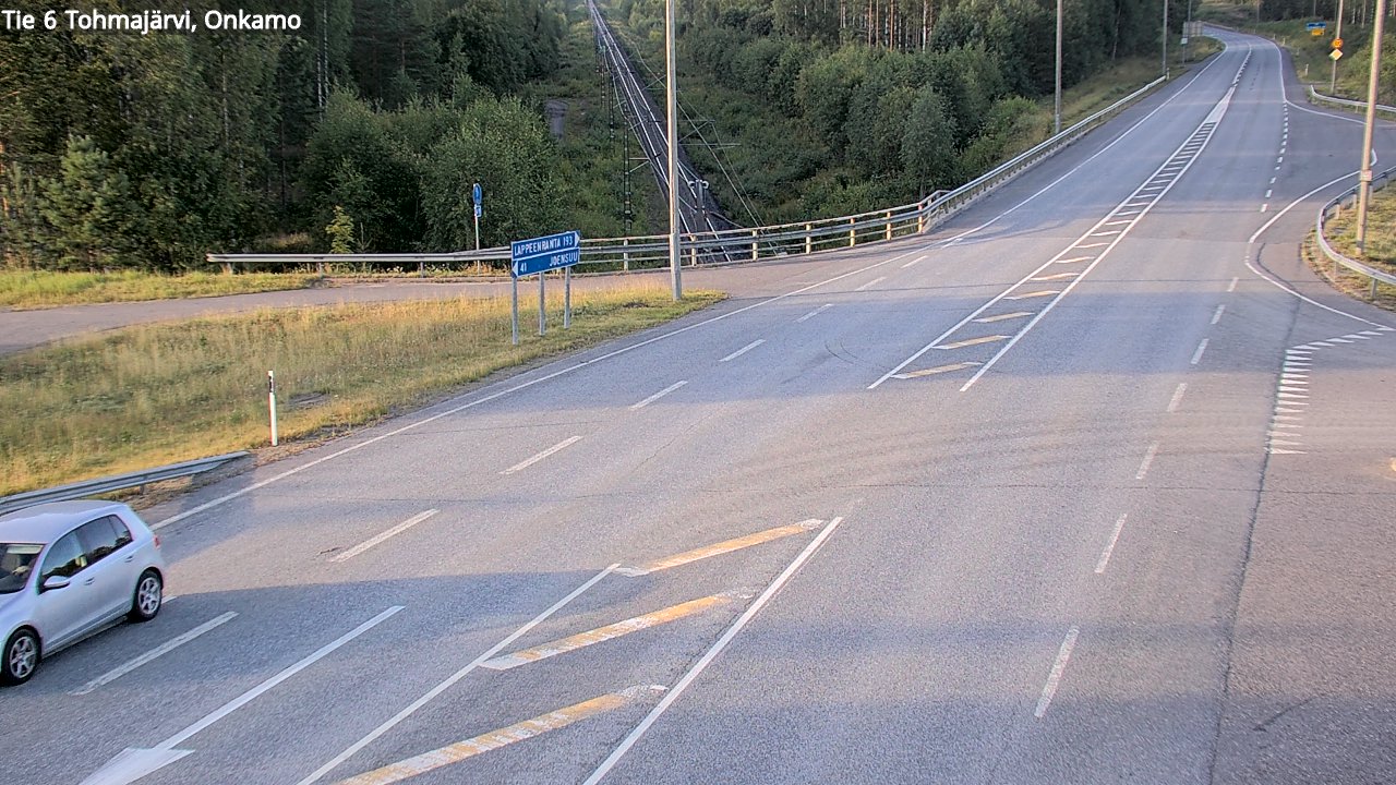 Weather Camera Image Väg 6 Tohmajärvi, Onkamo, Tohmajärvi, Pohjois-Karjala