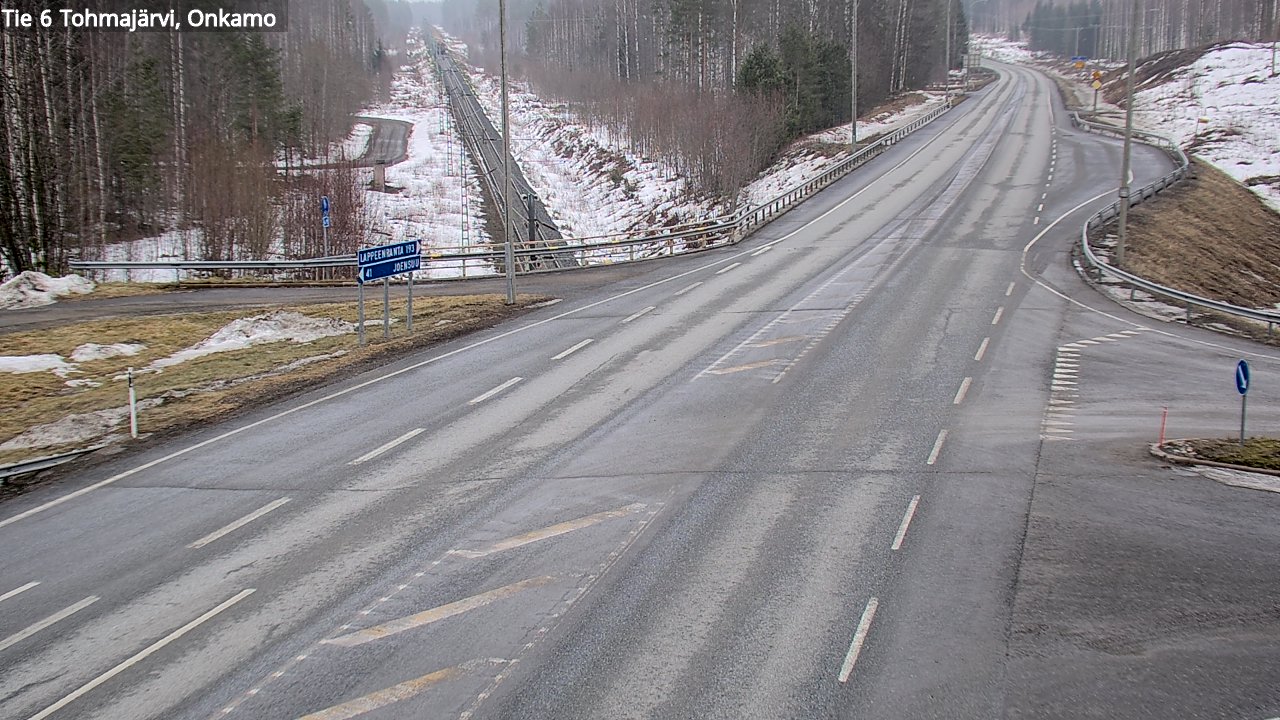Weather Camera Image Road 6 Tohmajärvi, Onkamo, Tohmajärvi, Pohjois-Karjala