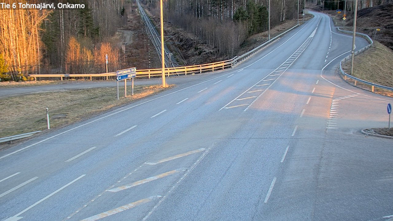 Weather Camera Image Väg 6 Tohmajärvi, Onkamo, Tohmajärvi, Pohjois-Karjala