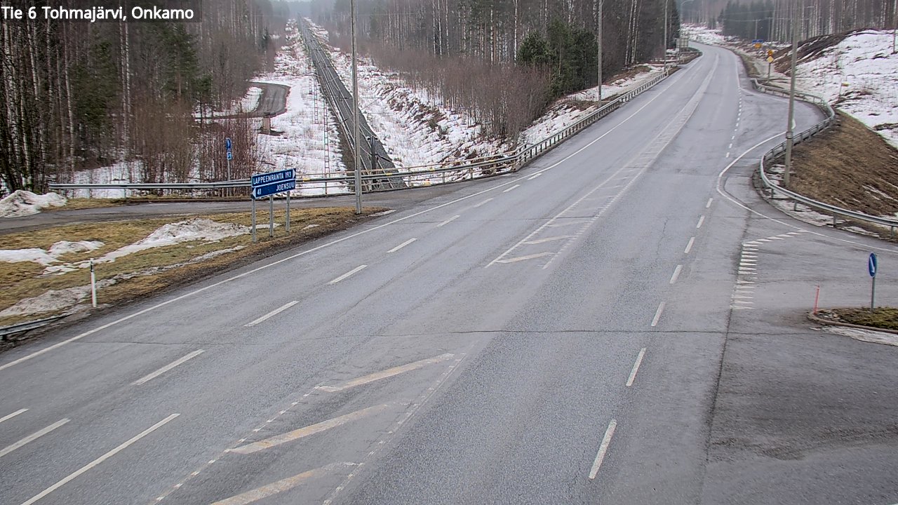 Kelikamerat Kuva Tie 6 Tohmajärvi, Onkamo, Tohmajärvi, Pohjois-Karjala