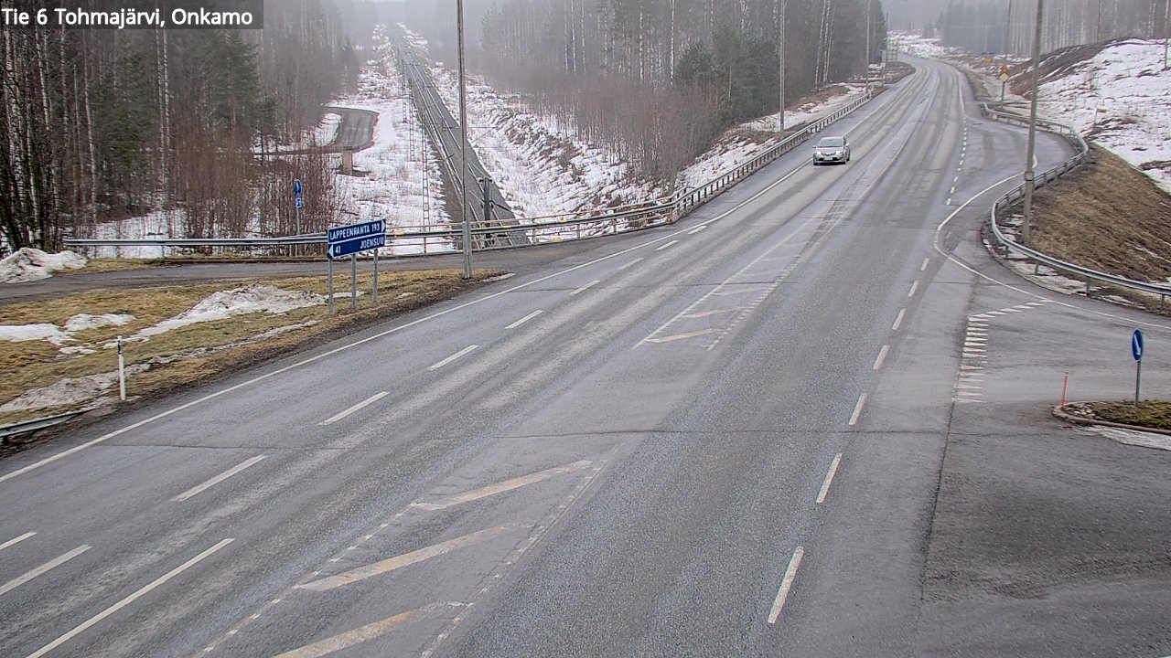Weather Camera Image Road 6 Tohmajärvi, Onkamo, Tohmajärvi, Pohjois-Karjala