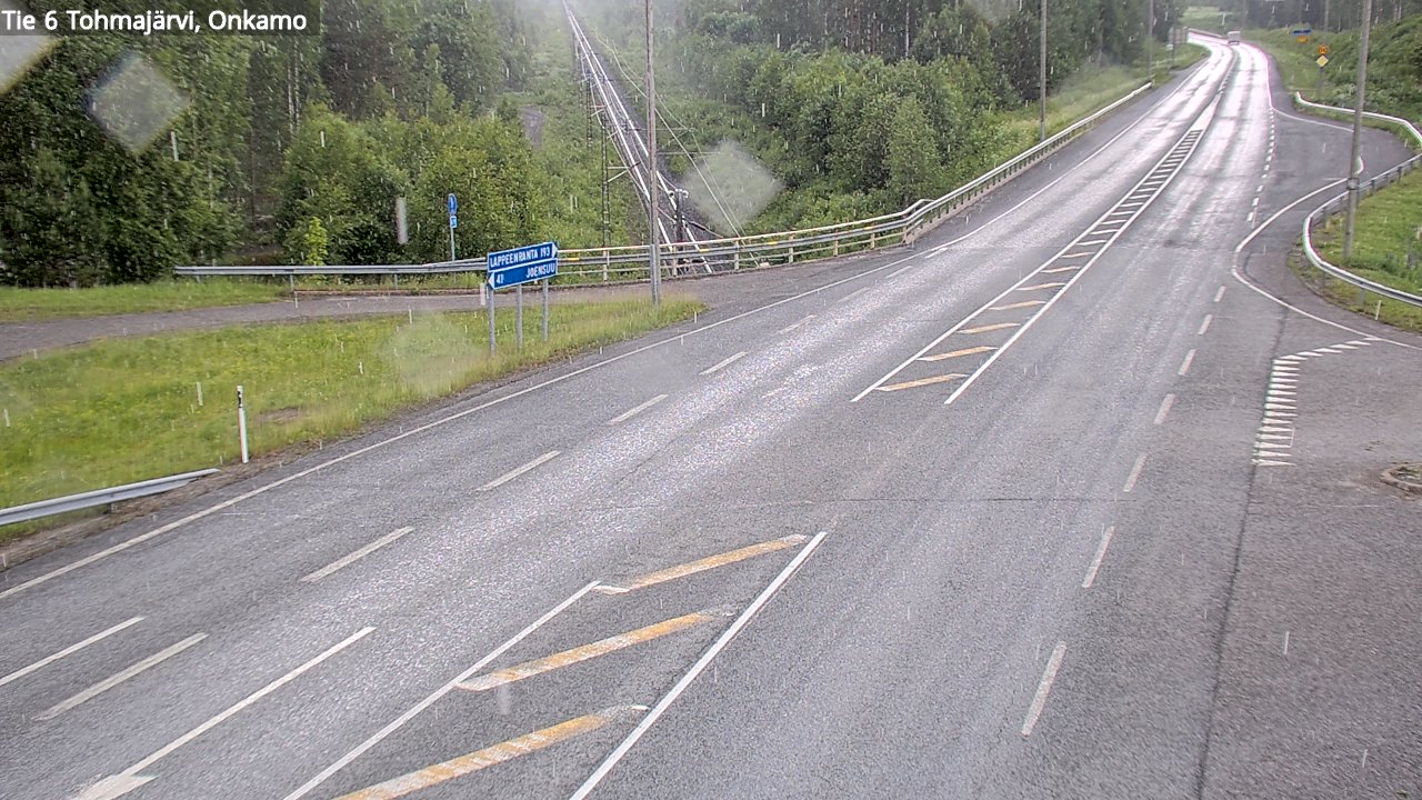 Weather Camera Image Väg 6 Tohmajärvi, Onkamo, Tohmajärvi, Pohjois-Karjala