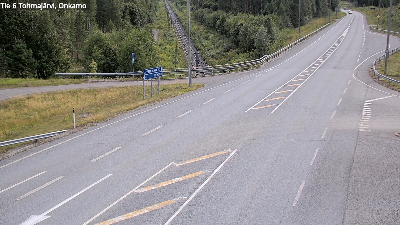 Weather Camera Image Road 6 Tohmajärvi, Onkamo, Tohmajärvi, Pohjois-Karjala