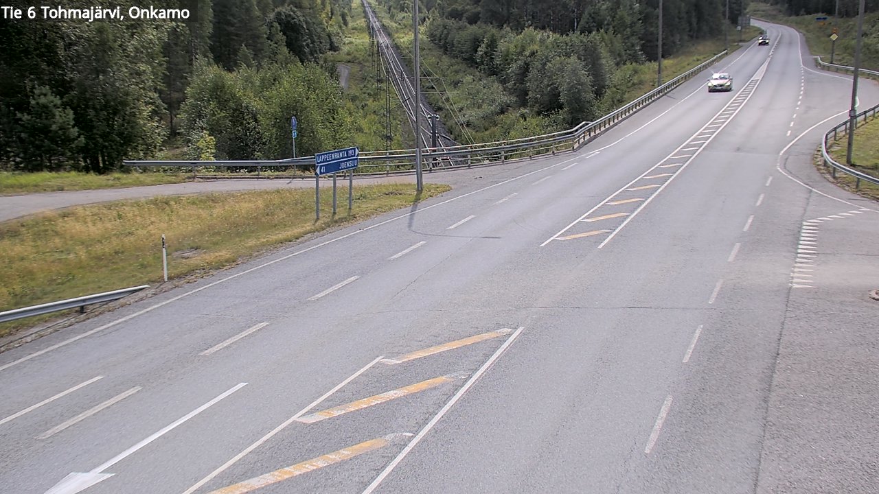 Weather Camera Image Väg 6 Tohmajärvi, Onkamo, Tohmajärvi, Pohjois-Karjala