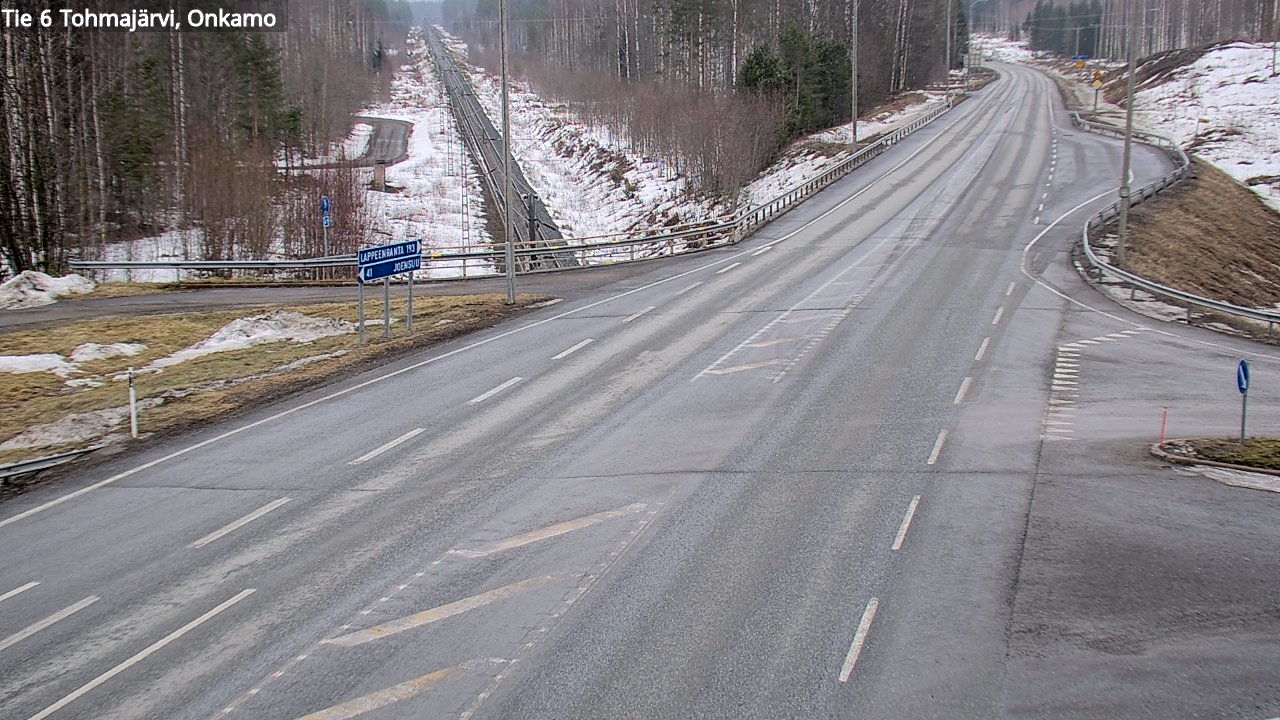 Weather Camera Image Road 6 Tohmajärvi, Onkamo, Tohmajärvi, Pohjois-Karjala