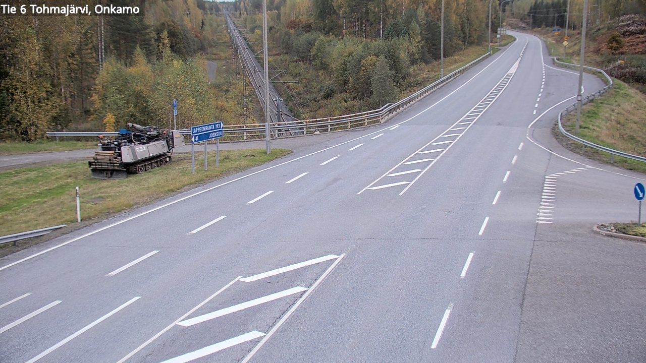 Weather Camera Image Road 6 Tohmajärvi, Onkamo, Tohmajärvi, Pohjois-Karjala