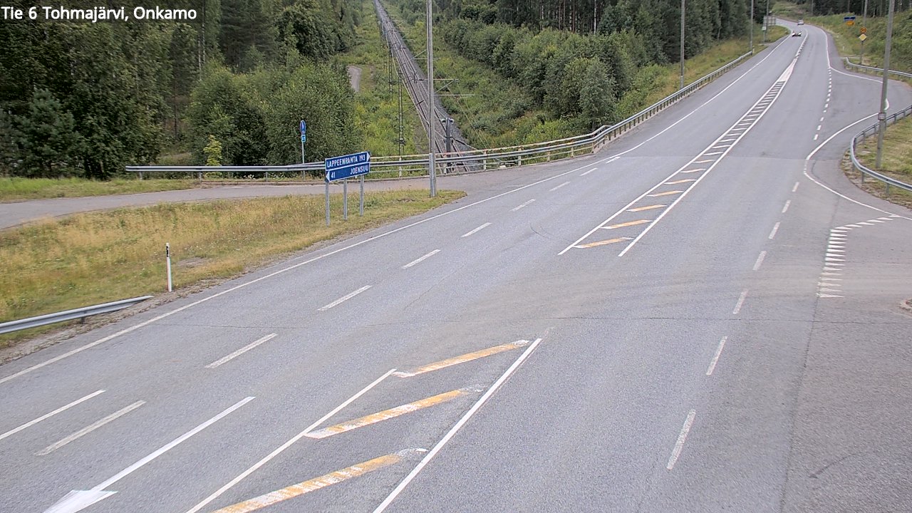 Weather Camera Image Road 6 Tohmajärvi, Onkamo, Tohmajärvi, Pohjois-Karjala