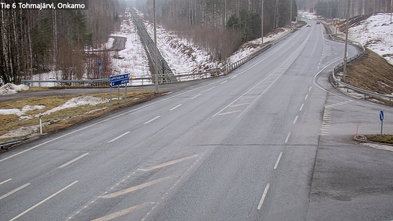 Weather Camera Image Road 6 Tohmajärvi, Onkamo, Tohmajärvi, Pohjois-Karjala