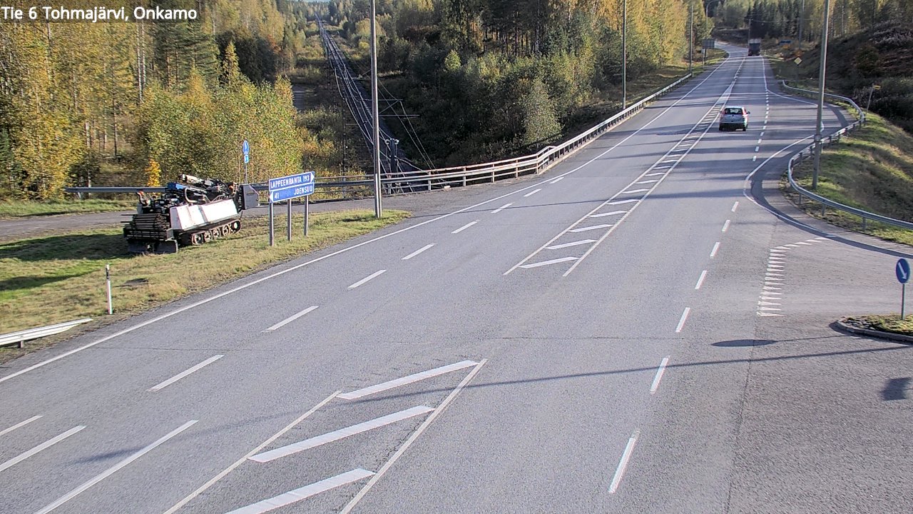 Weather Camera Image Road 6 Tohmajärvi, Onkamo, Tohmajärvi, Pohjois-Karjala