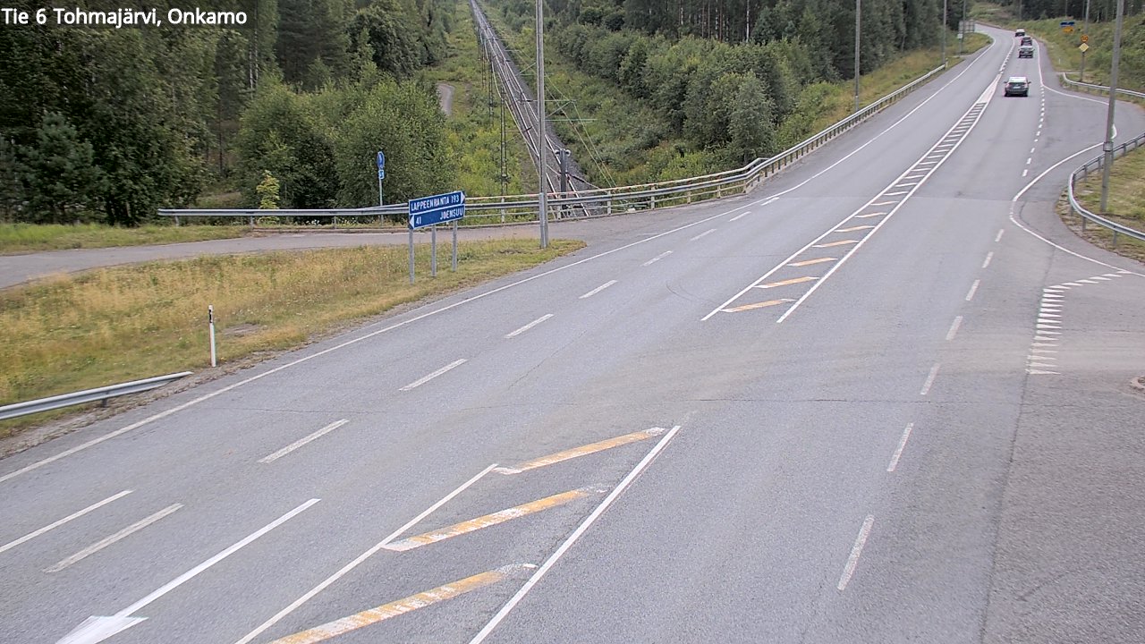 Weather Camera Image Road 6 Tohmajärvi, Onkamo, Tohmajärvi, Pohjois-Karjala