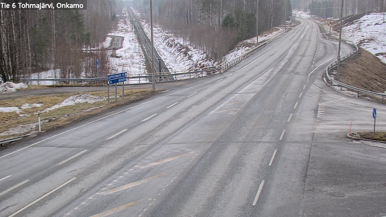 Weather Camera Image Road 6 Tohmajärvi, Onkamo, Tohmajärvi, Pohjois-Karjala