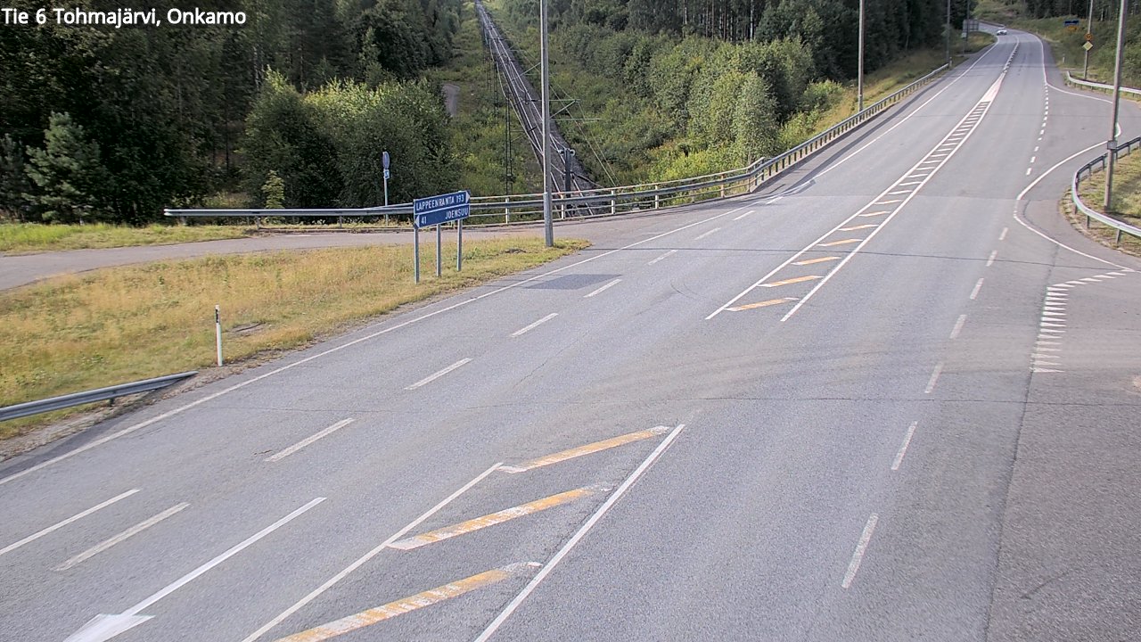 Weather Camera Image Road 6 Tohmajärvi, Onkamo, Tohmajärvi, Pohjois-Karjala