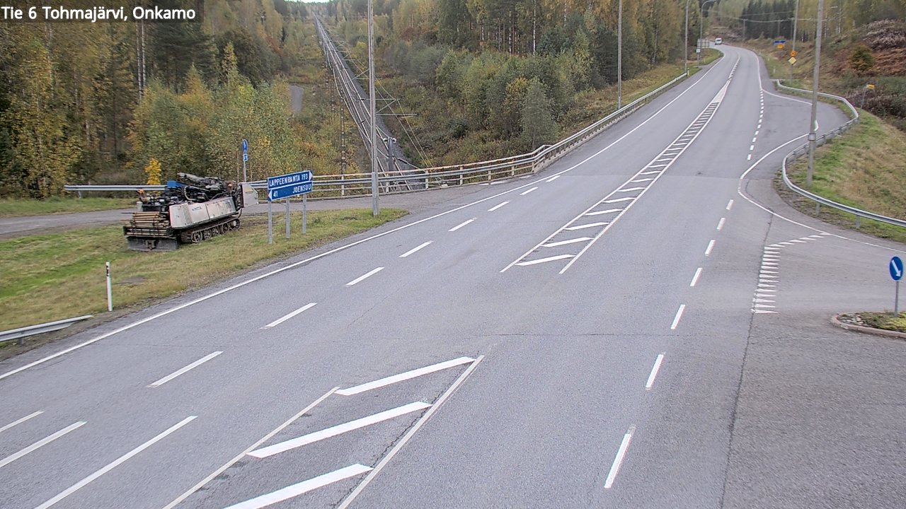 Weather Camera Image Road 6 Tohmajärvi, Onkamo, Tohmajärvi, Pohjois-Karjala