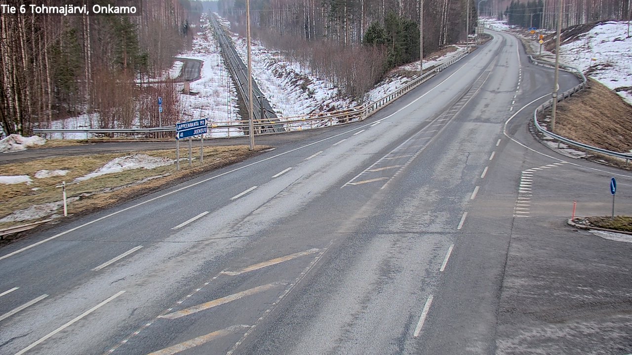 Weather Camera Image Väg 6 Tohmajärvi, Onkamo, Tohmajärvi, Pohjois-Karjala