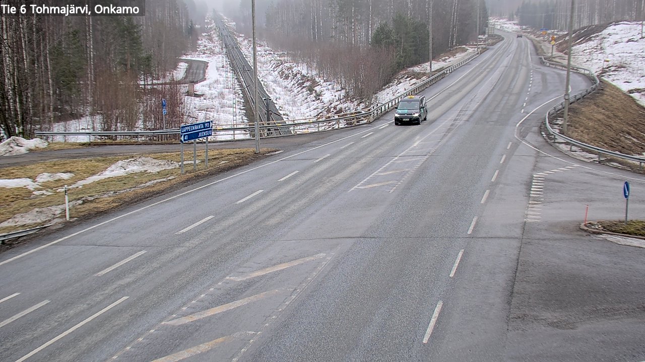 Weather Camera Image Road 6 Tohmajärvi, Onkamo, Tohmajärvi, Pohjois-Karjala