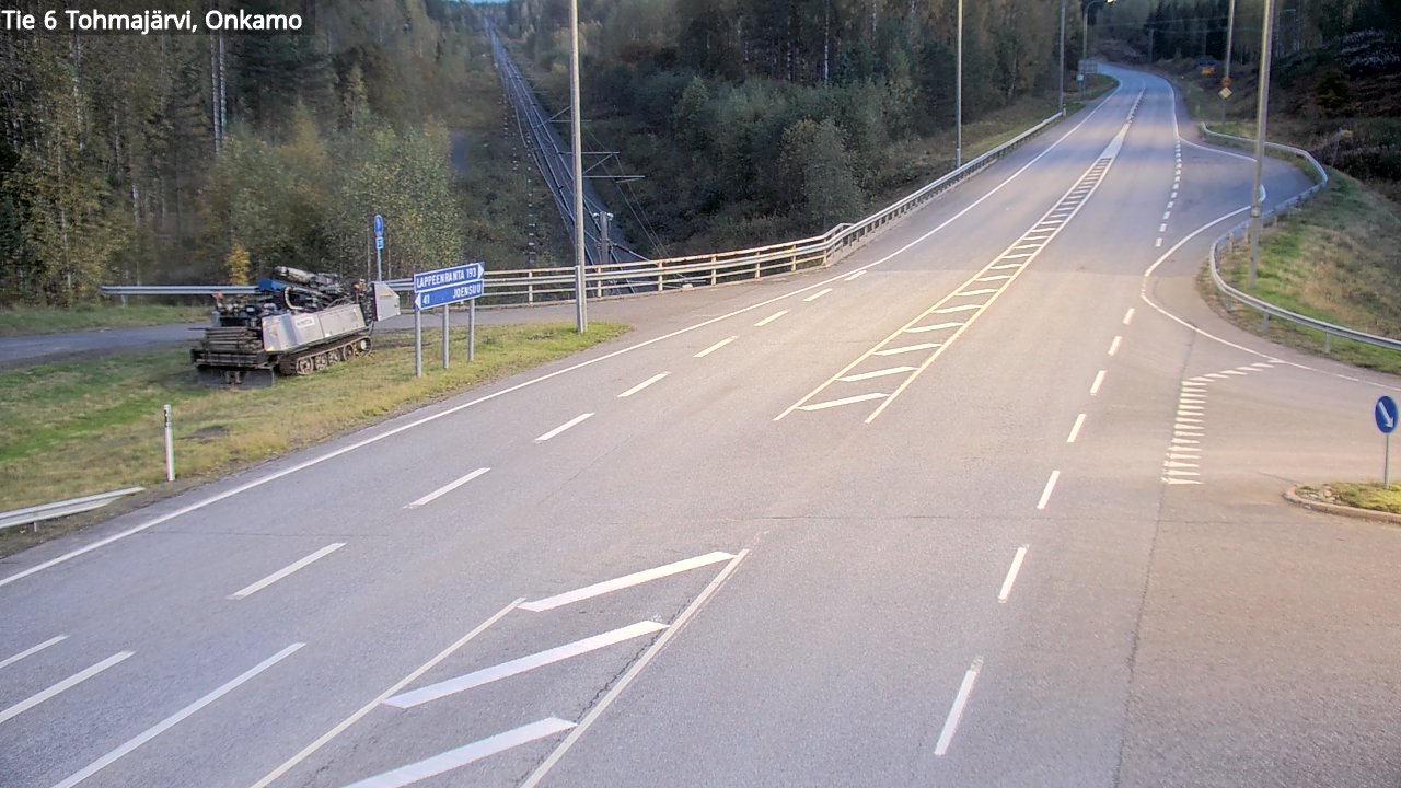 Weather Camera Image Road 6 Tohmajärvi, Onkamo, Tohmajärvi, Pohjois-Karjala