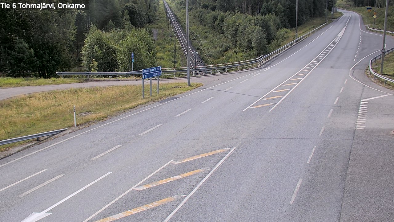 Weather Camera Image Väg 6 Tohmajärvi, Onkamo, Tohmajärvi, Pohjois-Karjala