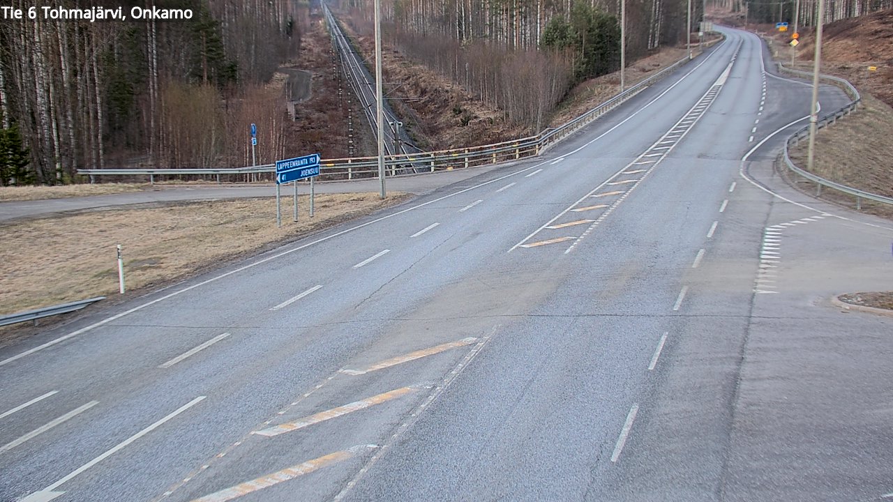 Weather Camera Image Väg 6 Tohmajärvi, Onkamo, Tohmajärvi, Pohjois-Karjala