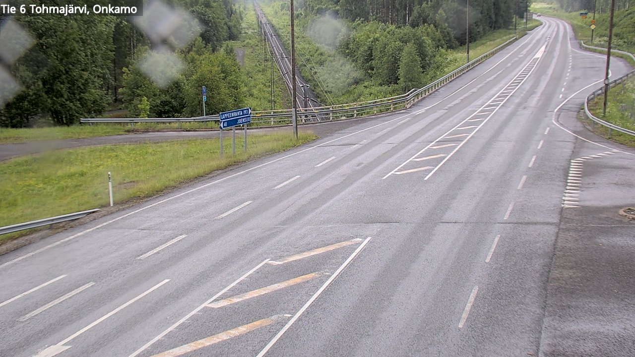 Weather Camera Image Väg 6 Tohmajärvi, Onkamo, Tohmajärvi, Pohjois-Karjala
