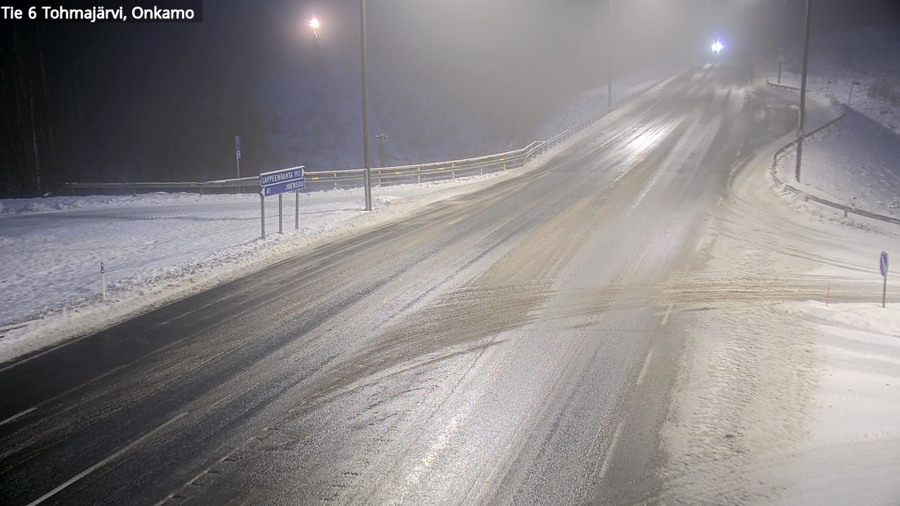 Weather Camera Image Road 6 Tohmajärvi, Onkamo, Tohmajärvi, Pohjois-Karjala