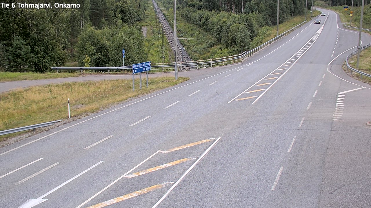 Weather Camera Image Road 6 Tohmajärvi, Onkamo, Tohmajärvi, Pohjois-Karjala
