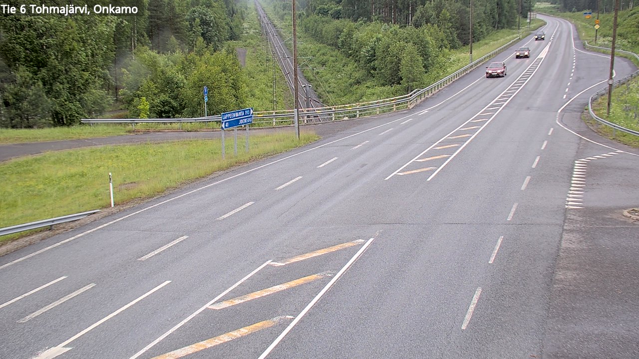 Weather Camera Image Väg 6 Tohmajärvi, Onkamo, Tohmajärvi, Pohjois-Karjala