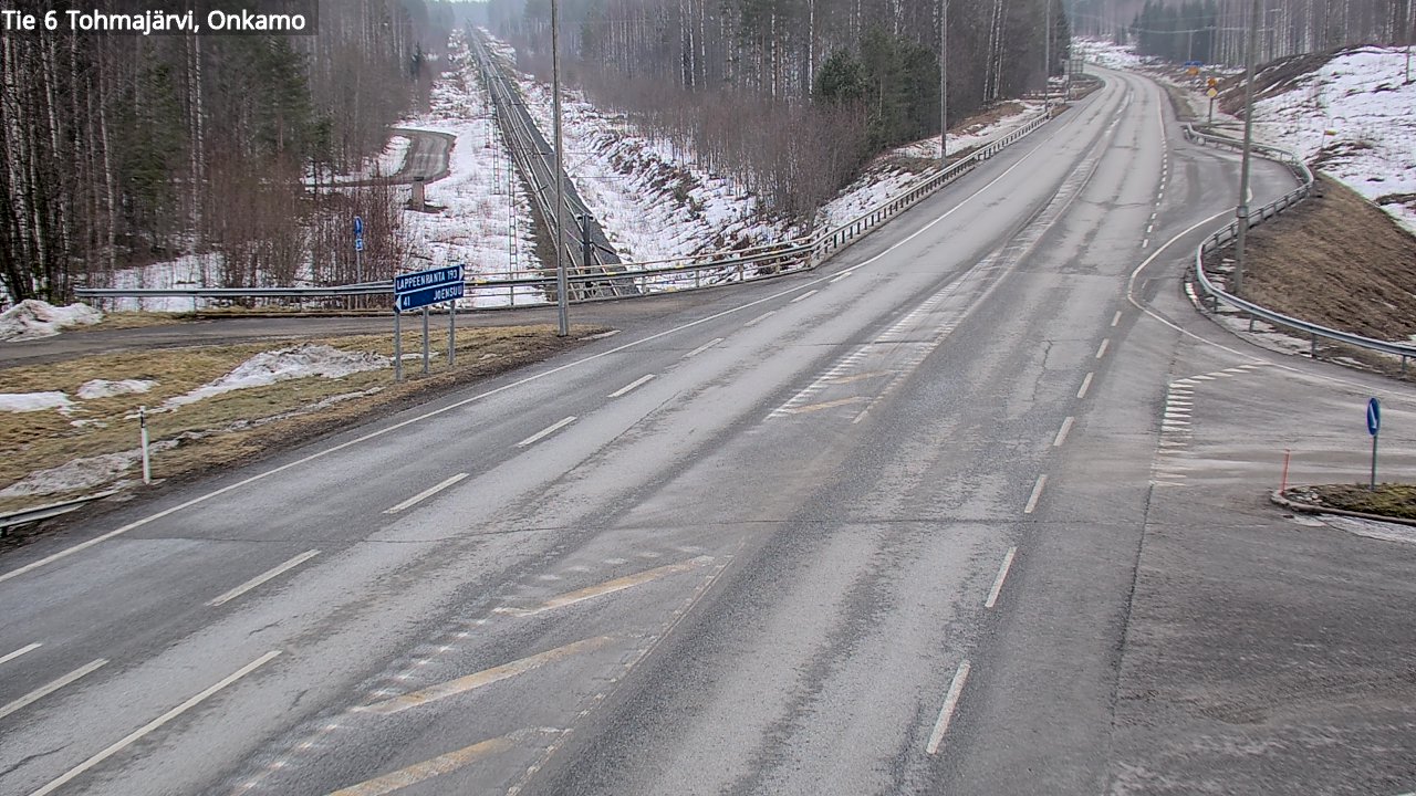 Weather Camera Image Road 6 Tohmajärvi, Onkamo, Tohmajärvi, Pohjois-Karjala