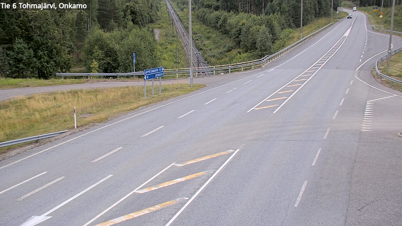 Weather Camera Image Road 6 Tohmajärvi, Onkamo, Tohmajärvi, Pohjois-Karjala