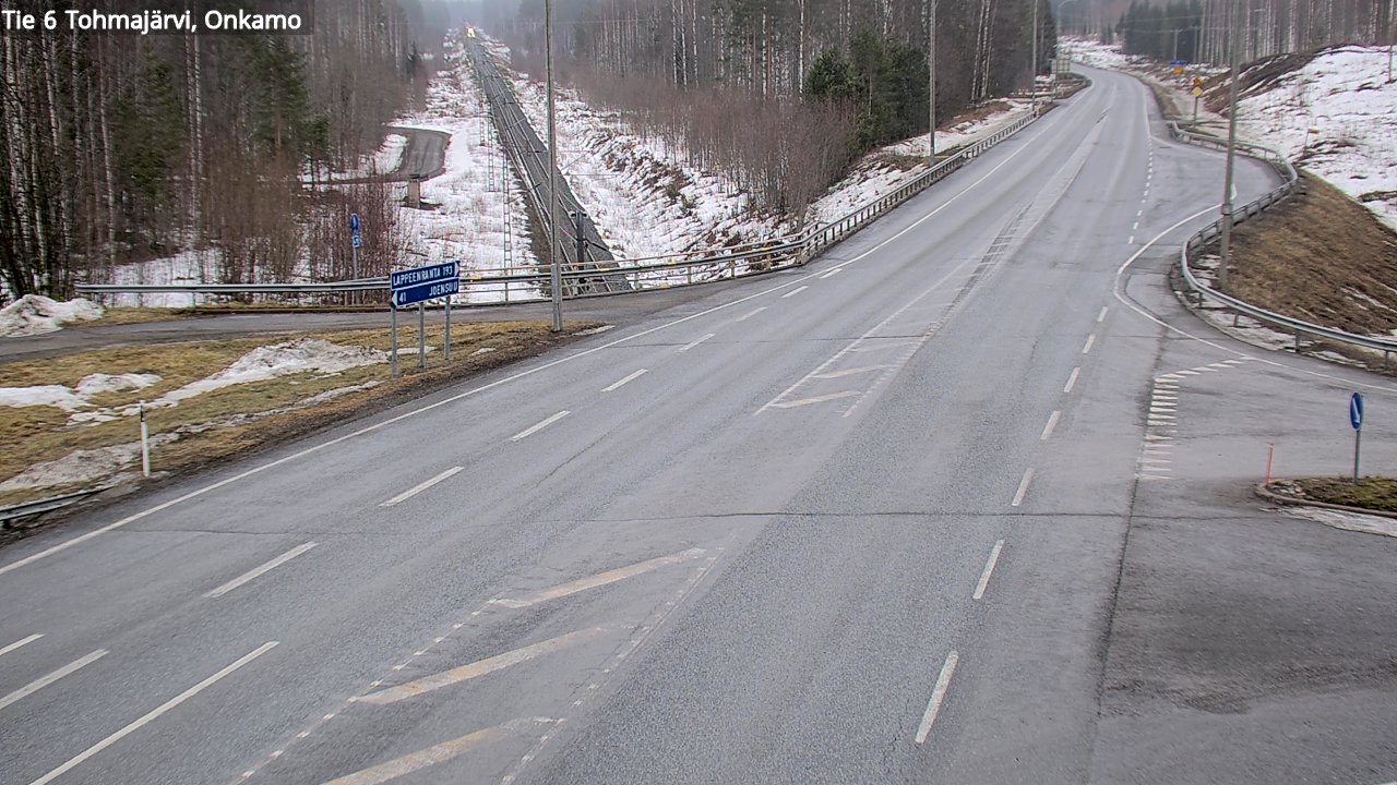 Weather Camera Image Road 6 Tohmajärvi, Onkamo, Tohmajärvi, Pohjois-Karjala