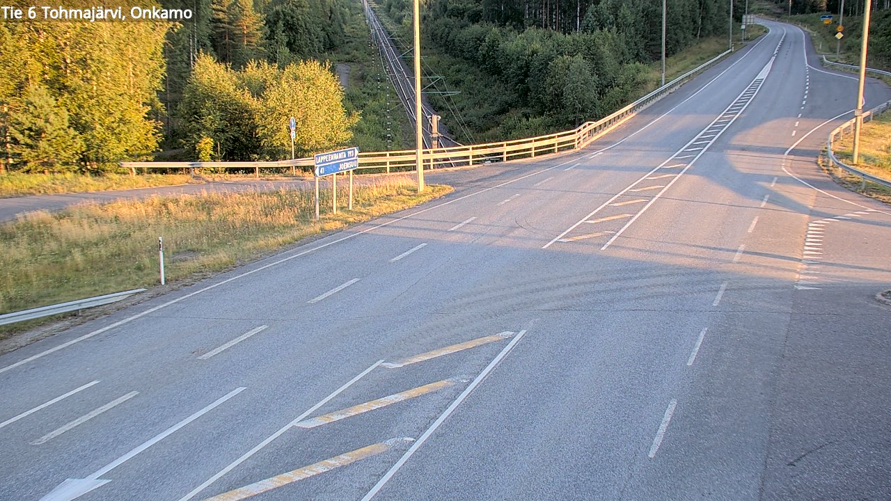 Weather Camera Image Väg 6 Tohmajärvi, Onkamo, Tohmajärvi, Pohjois-Karjala