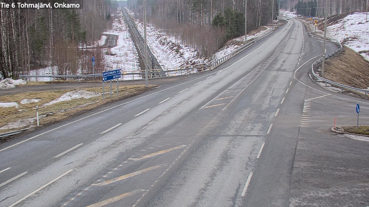 Weather Camera Image Road 6 Tohmajärvi, Onkamo, Tohmajärvi, Pohjois-Karjala