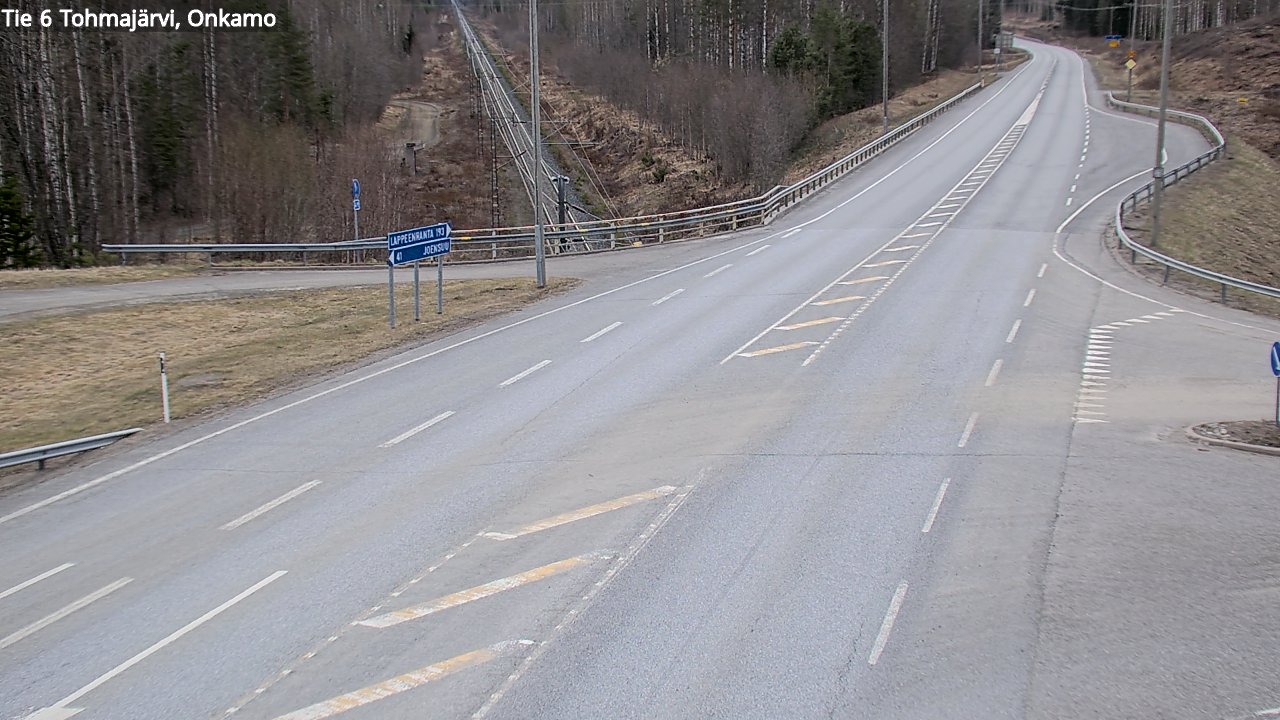 Weather Camera Image Väg 6 Tohmajärvi, Onkamo, Tohmajärvi, Pohjois-Karjala