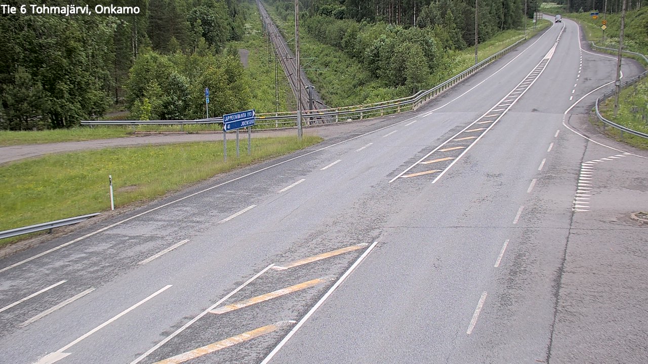 Weather Camera Image Väg 6 Tohmajärvi, Onkamo, Tohmajärvi, Pohjois-Karjala