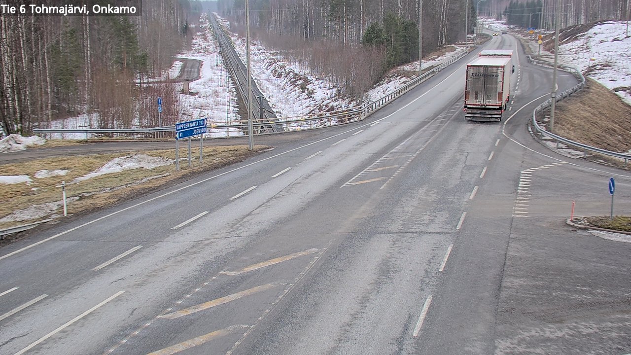 Weather Camera Image Road 6 Tohmajärvi, Onkamo, Tohmajärvi, Pohjois-Karjala