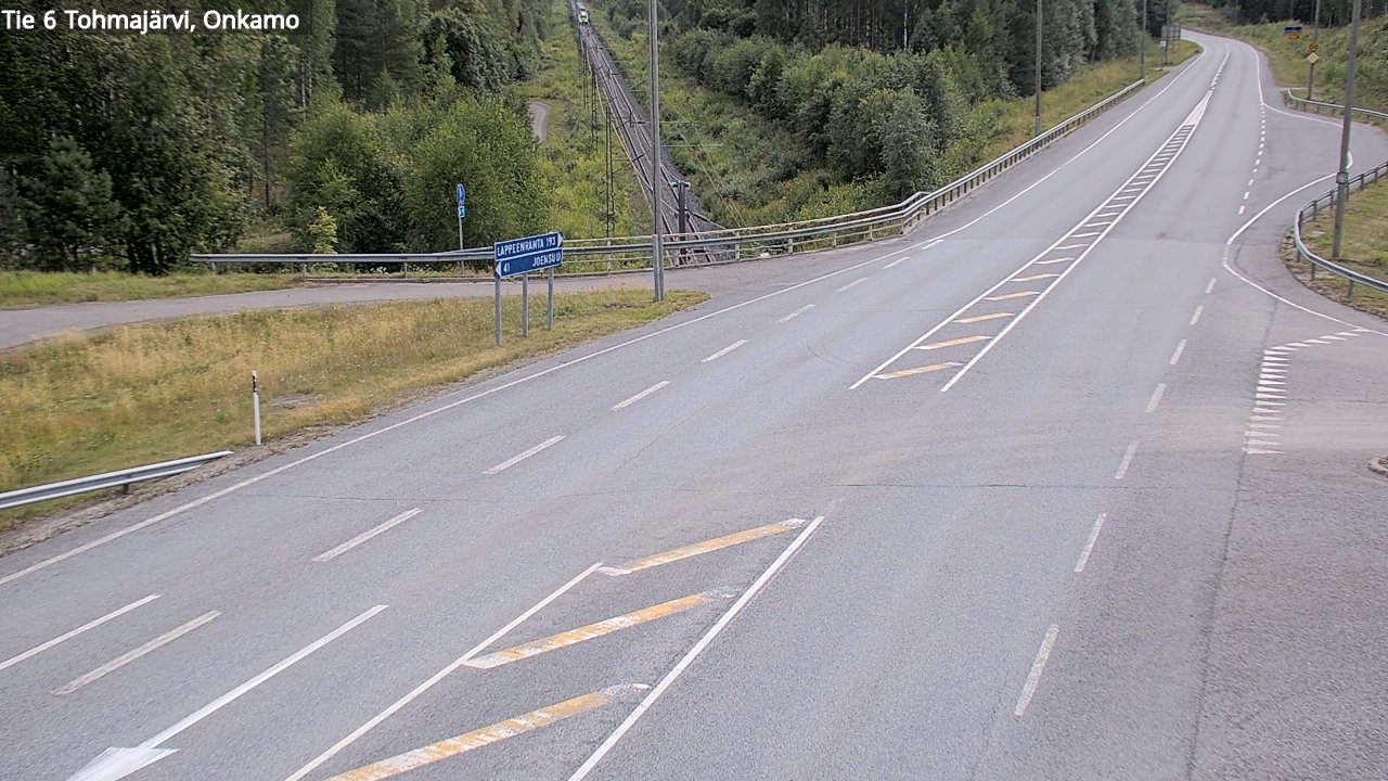 Weather Camera Image Road 6 Tohmajärvi, Onkamo, Tohmajärvi, Pohjois-Karjala