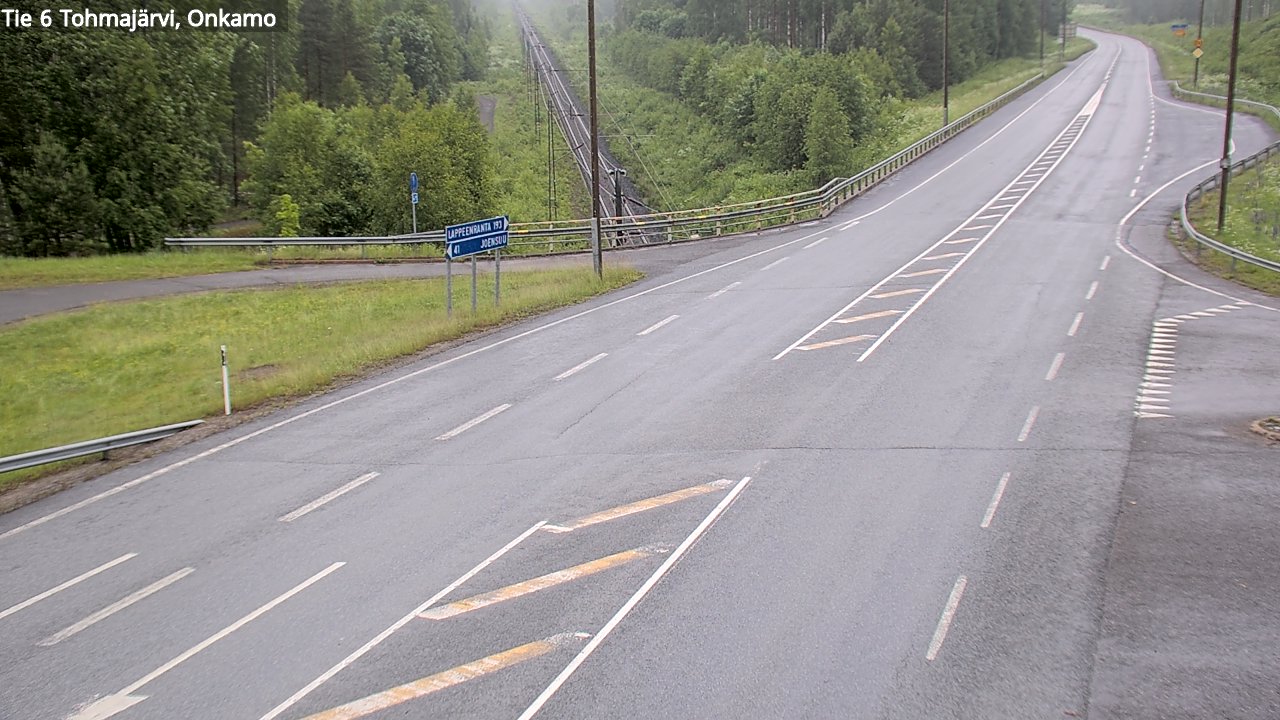 Kelikamerat Kuva Tie 6 Tohmajärvi, Onkamo, Tohmajärvi, Pohjois-Karjala