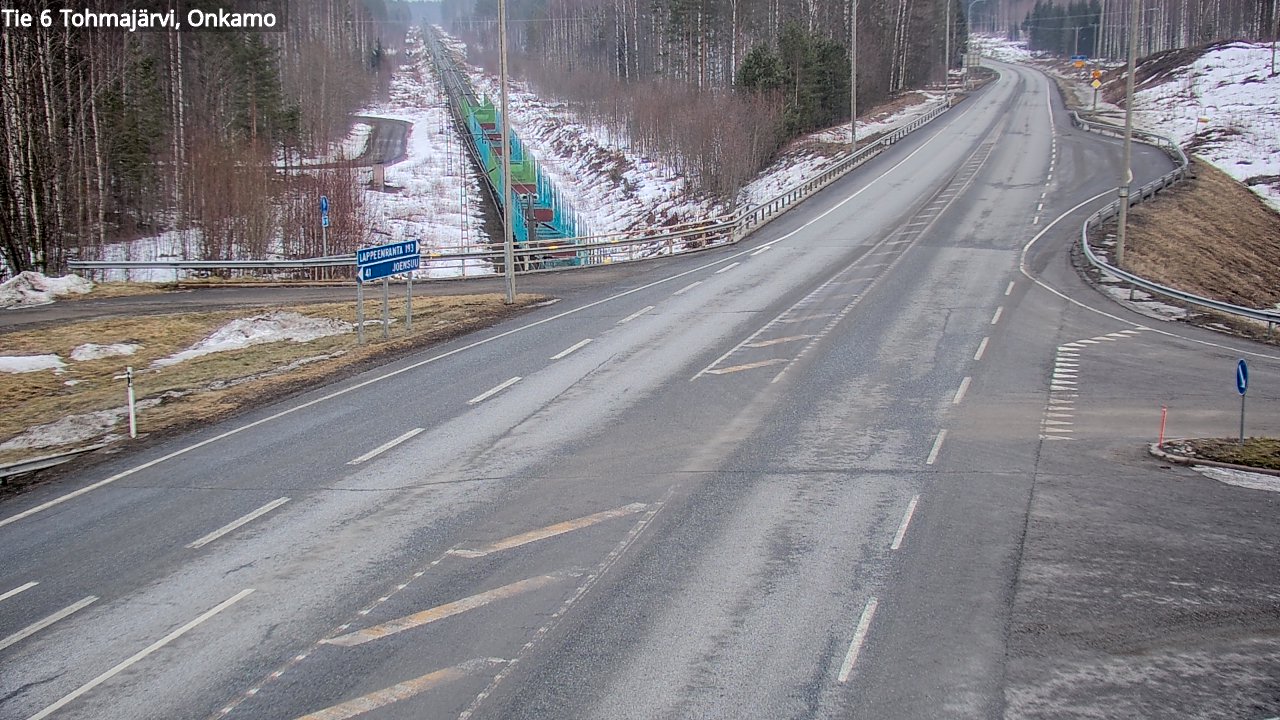 Weather Camera Image Väg 6 Tohmajärvi, Onkamo, Tohmajärvi, Pohjois-Karjala