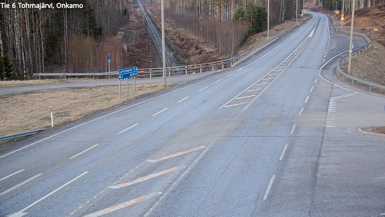 Weather Camera Image Väg 6 Tohmajärvi, Onkamo, Tohmajärvi, Pohjois-Karjala