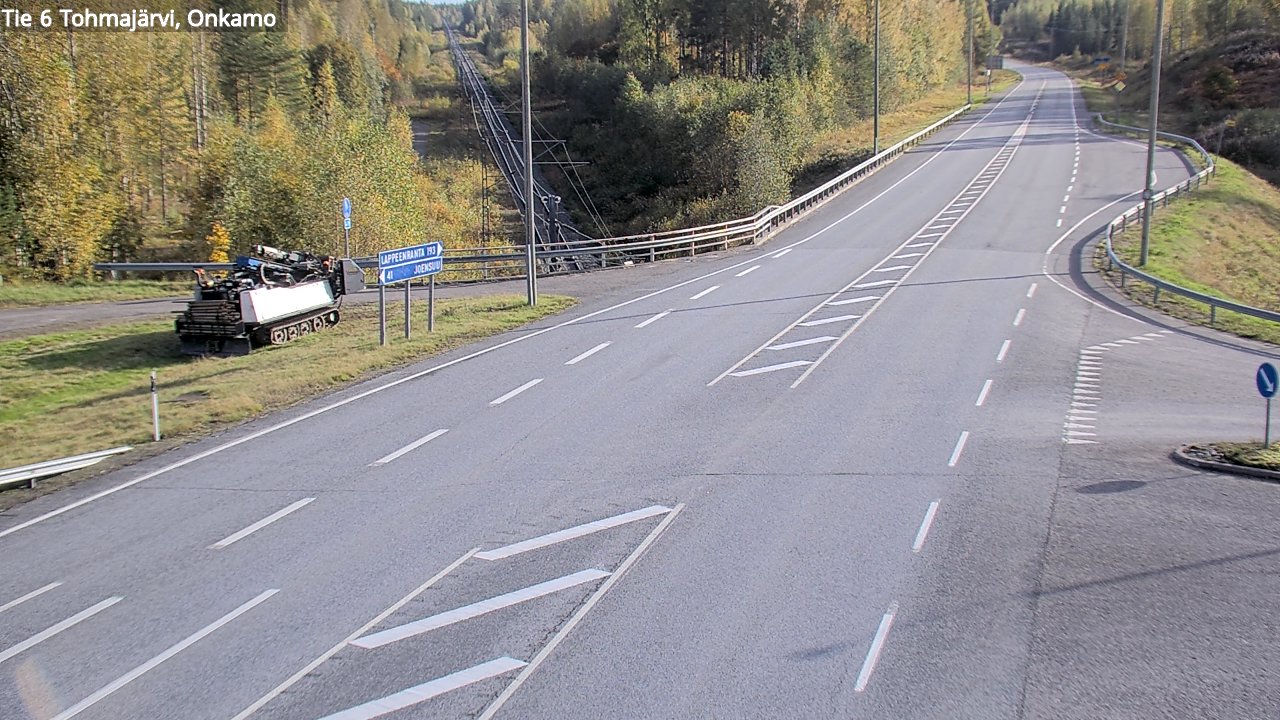 Weather Camera Image Road 6 Tohmajärvi, Onkamo, Tohmajärvi, Pohjois-Karjala
