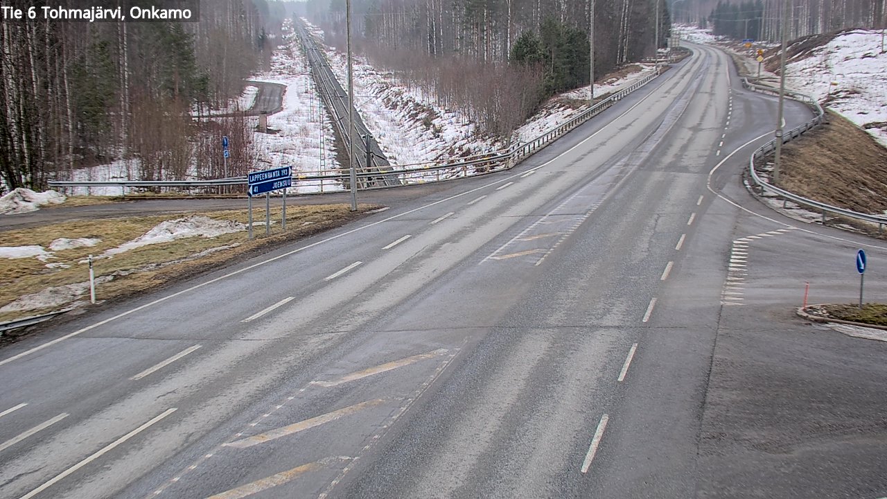 Weather Camera Image Road 6 Tohmajärvi, Onkamo, Tohmajärvi, Pohjois-Karjala