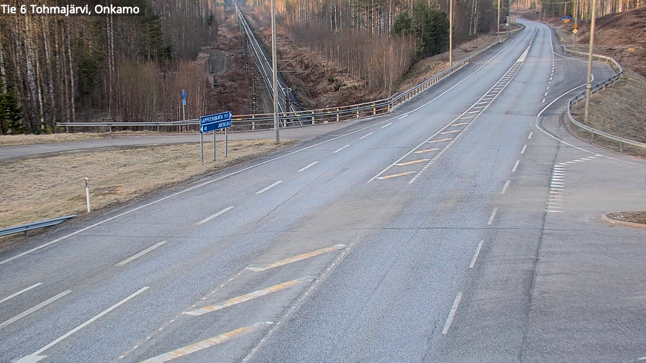 Weather Camera Image Väg 6 Tohmajärvi, Onkamo, Tohmajärvi, Pohjois-Karjala