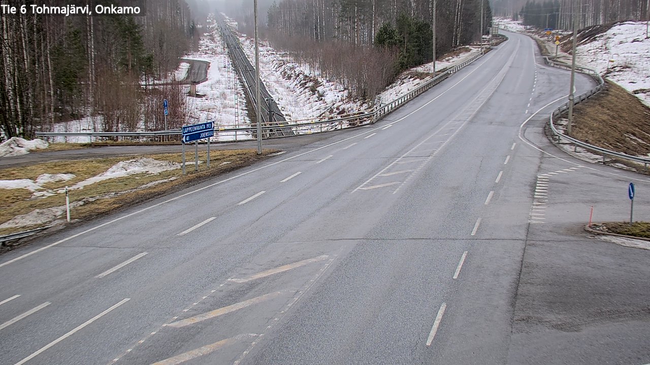 Weather Camera Image Road 6 Tohmajärvi, Onkamo, Tohmajärvi, Pohjois-Karjala