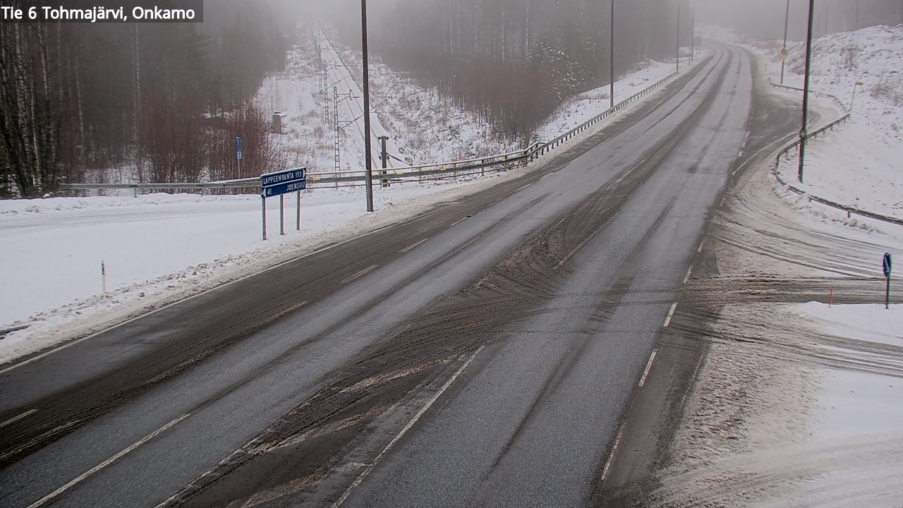 Weather Camera Image Road 6 Tohmajärvi, Onkamo, Tohmajärvi, Pohjois-Karjala