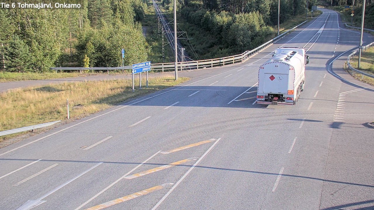 Weather Camera Image Väg 6 Tohmajärvi, Onkamo, Tohmajärvi, Pohjois-Karjala